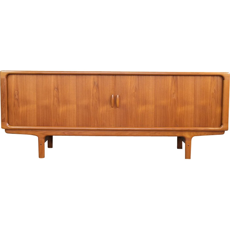 Sideboard with tambour doors in teak produced by Dyrlund - 1960s