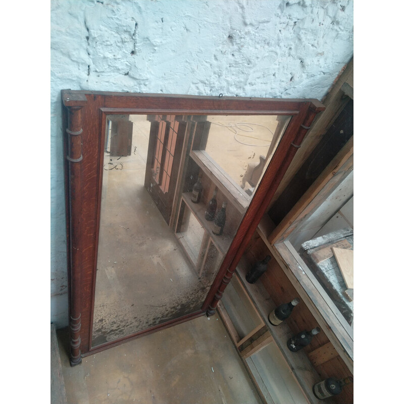 Vintage mirror with wooden frame