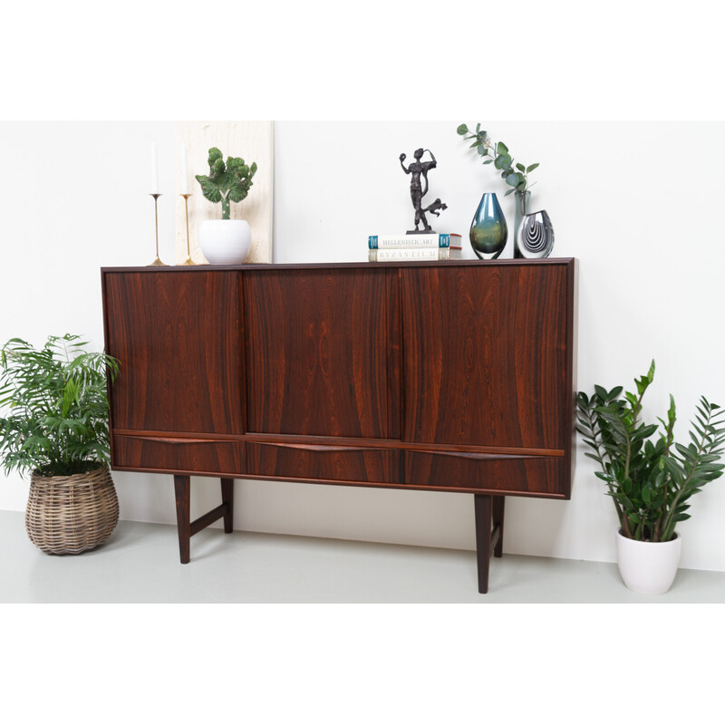 Vintage rosewood sideboard by E.W. Bach for Sejling Skabe, Denmark 1960