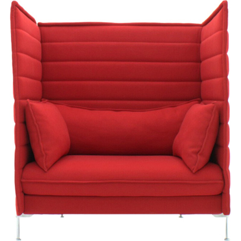 High Back Loveseat Lounge Chair by Ronan and Erwan Bouroullec Alcove, Vitra - 2000s