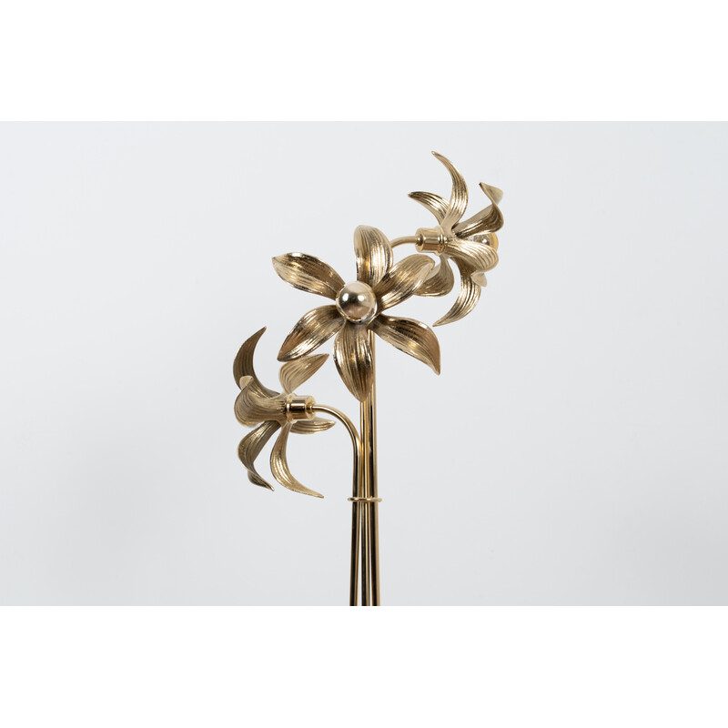 Vintage brass floor lamp by Willy Daro for Massive