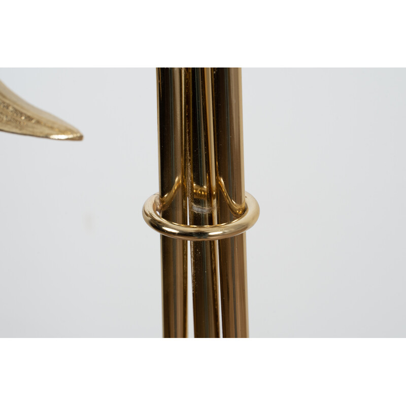 Vintage brass floor lamp by Willy Daro for Massive