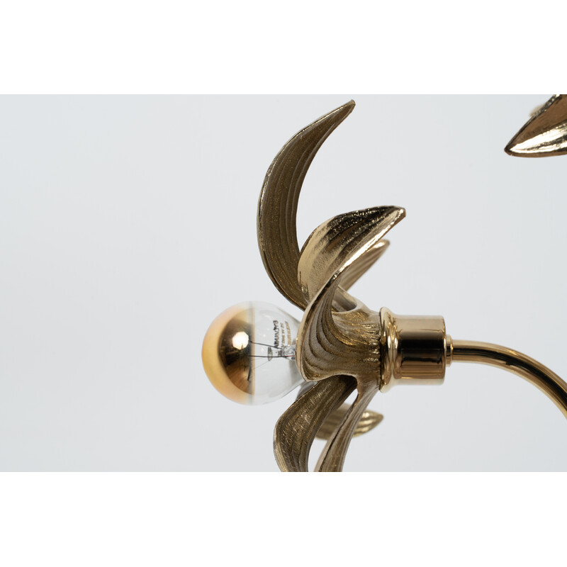 Vintage brass floor lamp by Willy Daro for Massive