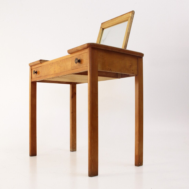 Italian dressing table with drawers and a mirror -  1940s 