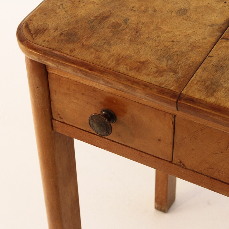 Italian dressing table with drawers and a mirror -  1940s 