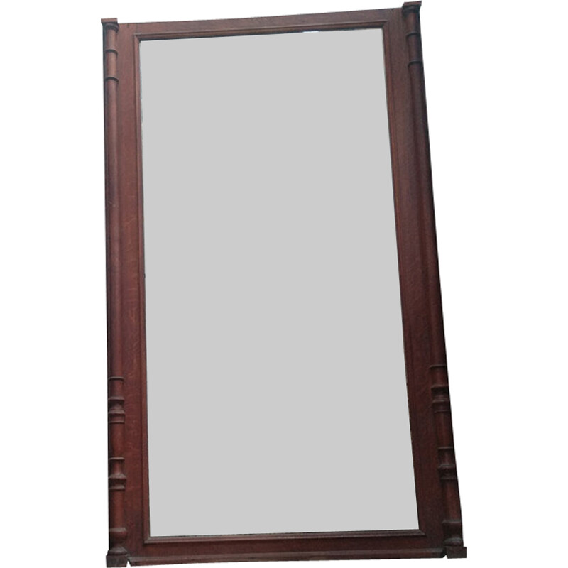 Vintage mirror with wooden frame