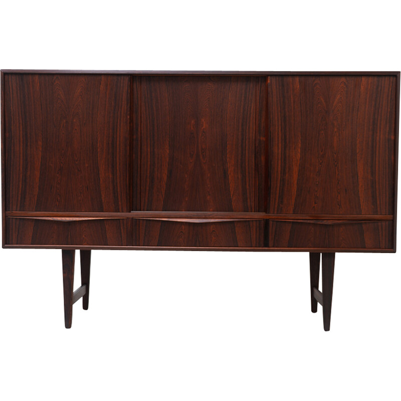 Vintage rosewood sideboard by E.W. Bach for Sejling Skabe, Denmark 1960