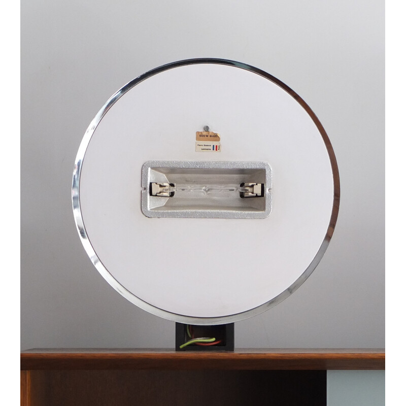 Pair of chrome wall lamps - 1980s