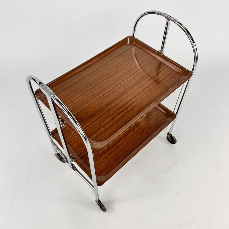 Vintage serving cart by Bremshey and Co, Germany 1950