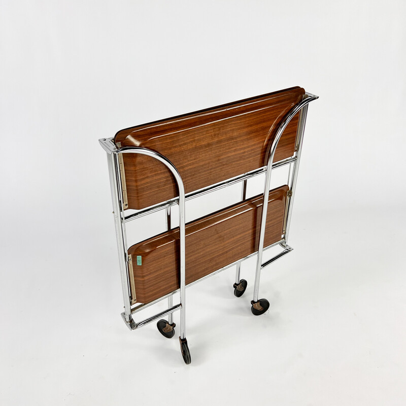 Vintage serving cart by Bremshey and Co, Germany 1950