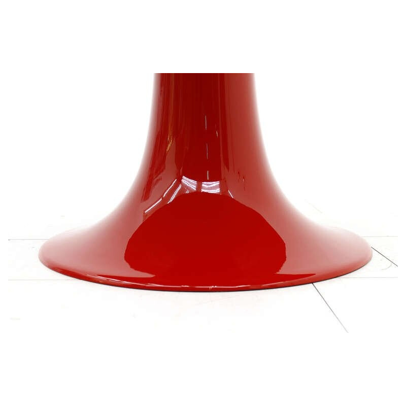 Red column dining table by Otto Zapf - 1960