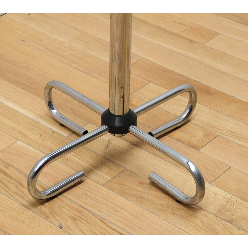 Vintage coat rack in chromed metal