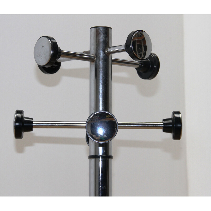 Vintage coat rack in chromed metal