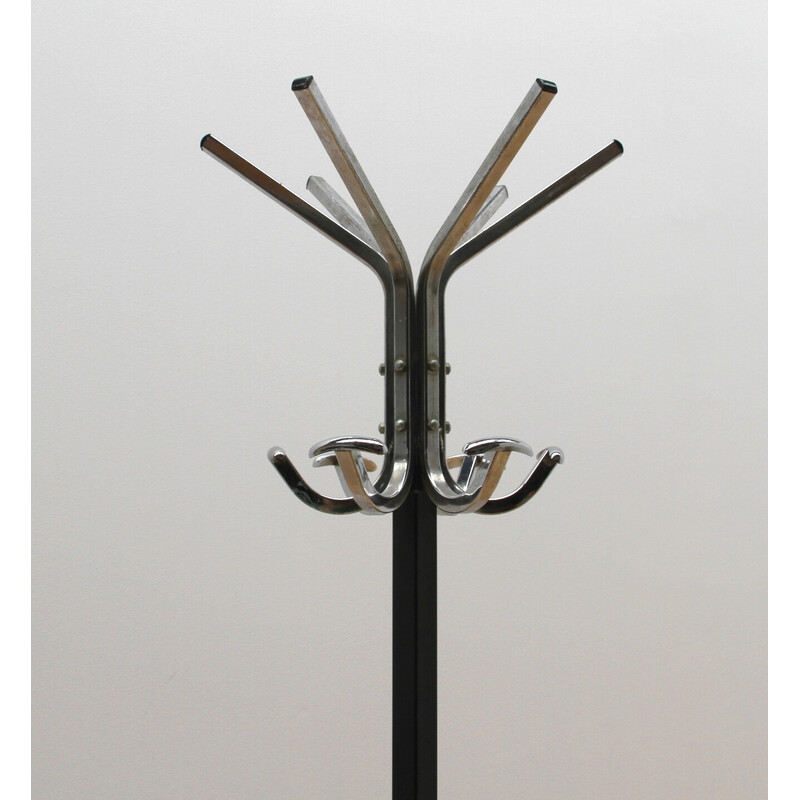 Vintage coat rack in chromed steel, 1970