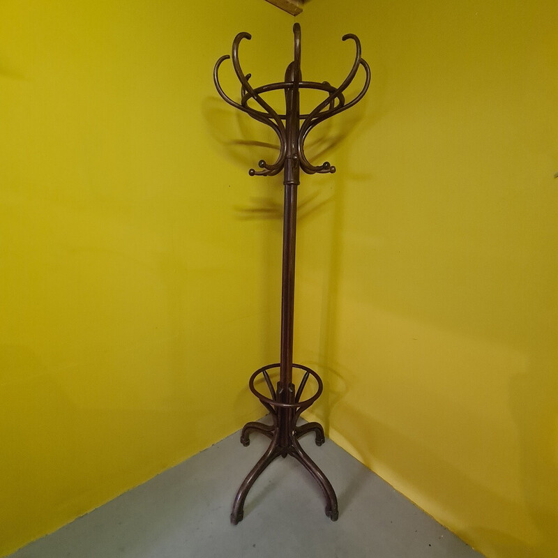 Vintage bentwood coat rack by Thonet, 1900