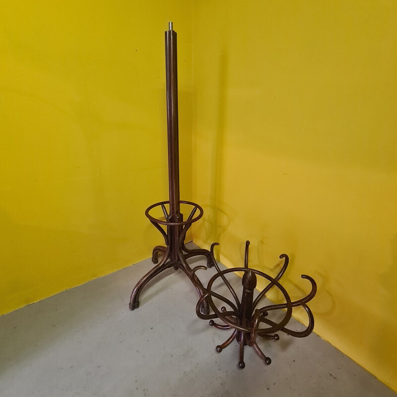 Vintage bentwood coat rack by Thonet, 1900