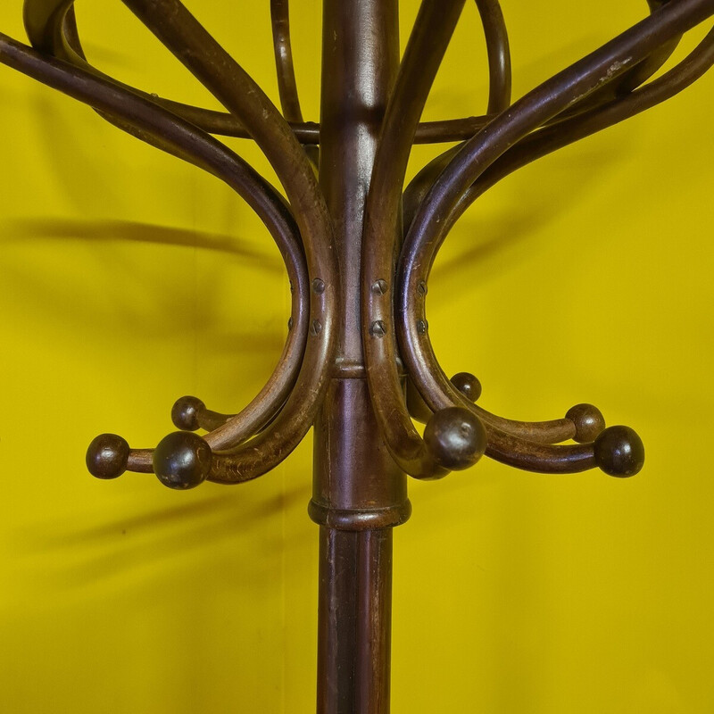 Porte-manteau vintage en bois courbé de Thonet, 1900