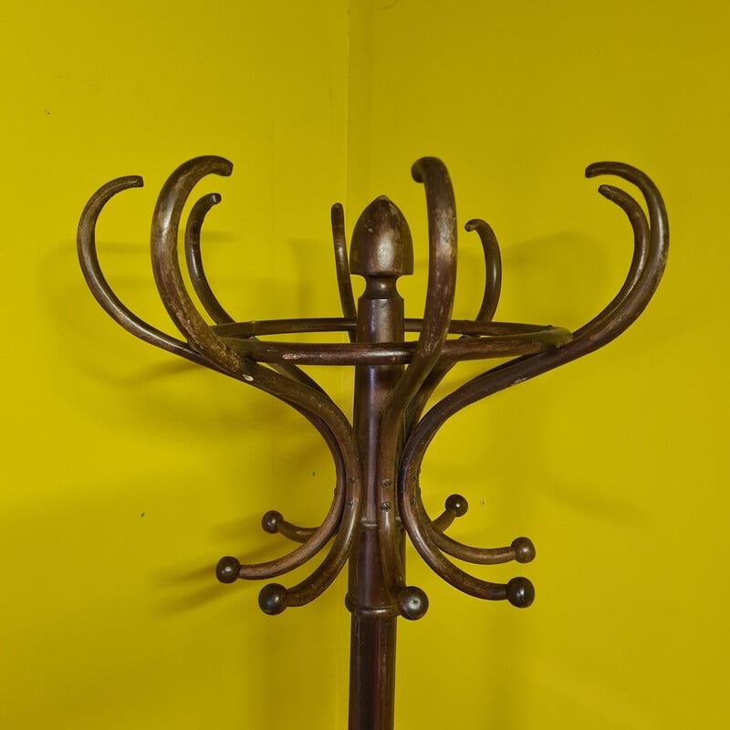 Vintage bentwood coat rack by Thonet, 1900