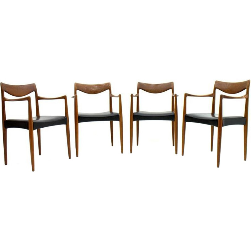 Set of Four "Bambi" Teak chairs by Rolf Rastad & Adolf Relling - 1950s