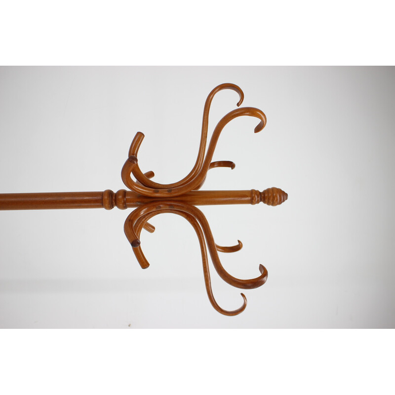 Vintage beech coat rack by Ton, Czechoslovakia 1980