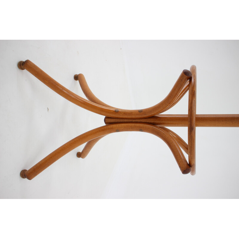 Vintage beech coat rack by Ton, Czechoslovakia 1980