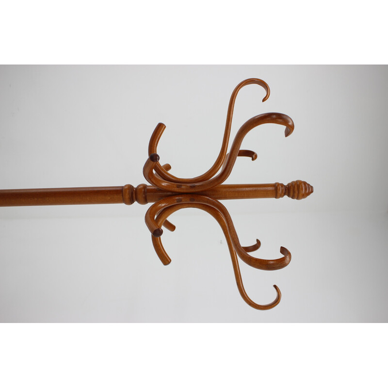 Vintage beech coat rack by Ton, Czechoslovakia 1980