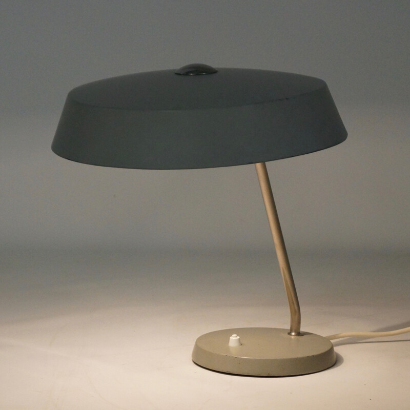 Lampe de table Philips en métal gris - 1960