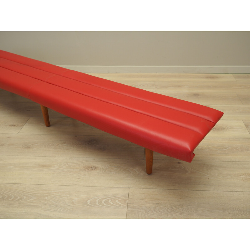 Vintage wooden bench, Denmark 1990