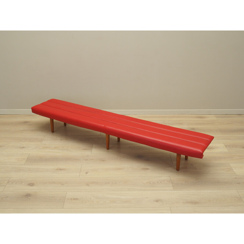 Vintage wooden bench, Denmark 1990