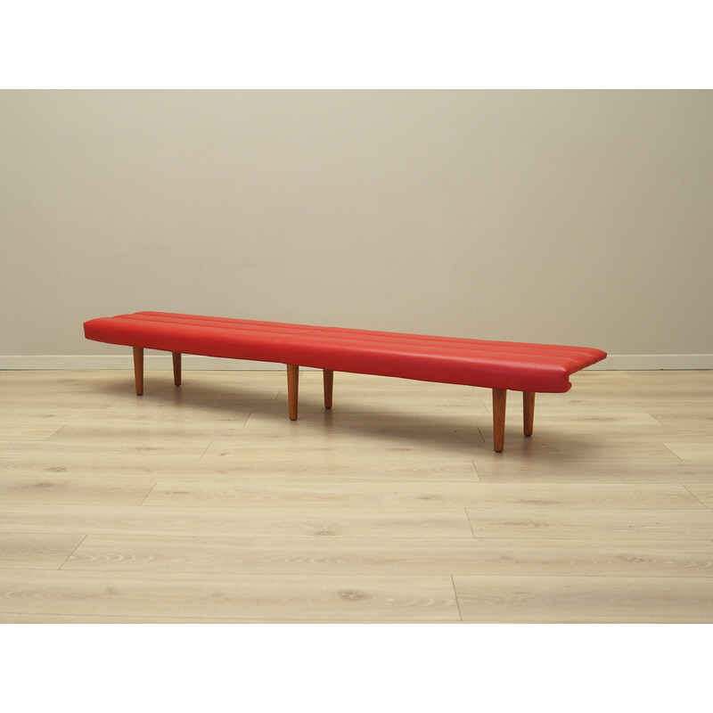 Vintage wooden bench, Denmark 1990