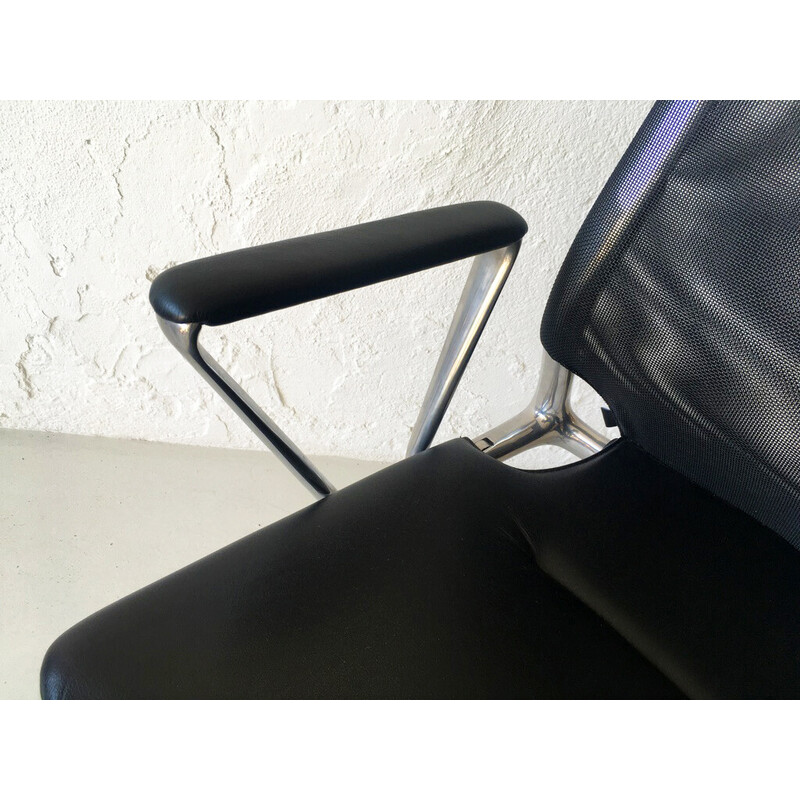 Vintage leather office chair by Alberto Meda for Vitra, 1990