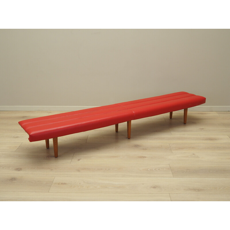 Vintage wooden bench, Denmark 1990