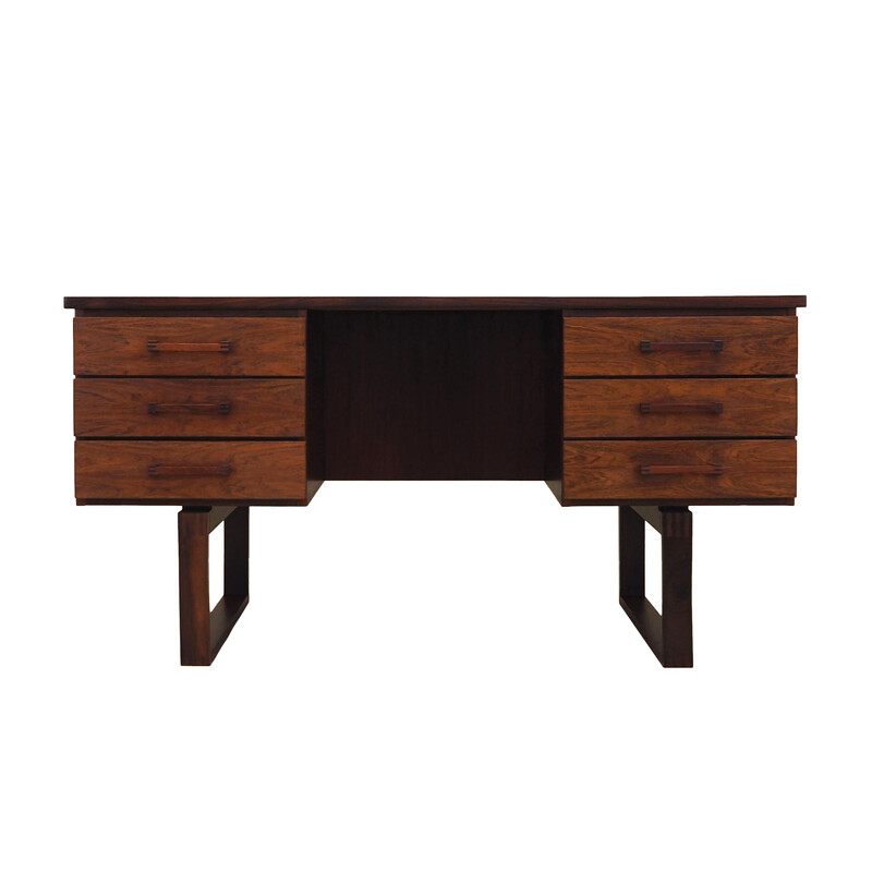 Vintage rosewood desk by Torben Valeur and Henning Jensen, Denmark 1960