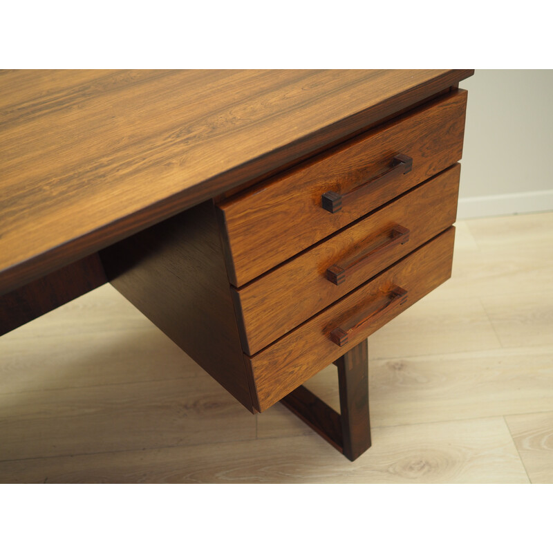 Vintage rosewood desk by Torben Valeur and Henning Jensen, Denmark 1960