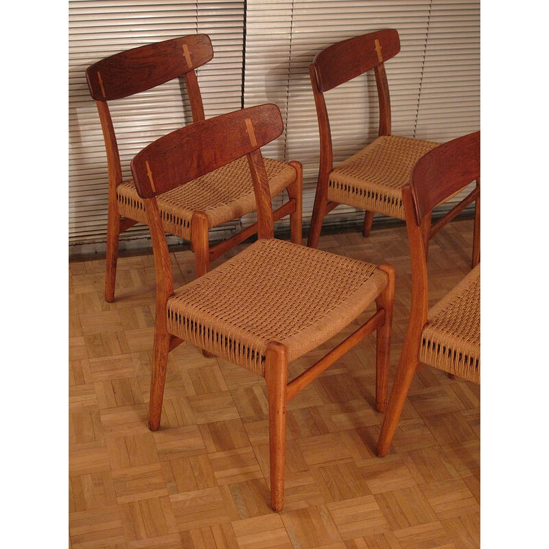 Set of 4 Hans Wegner CH-23 chairs - 1950s