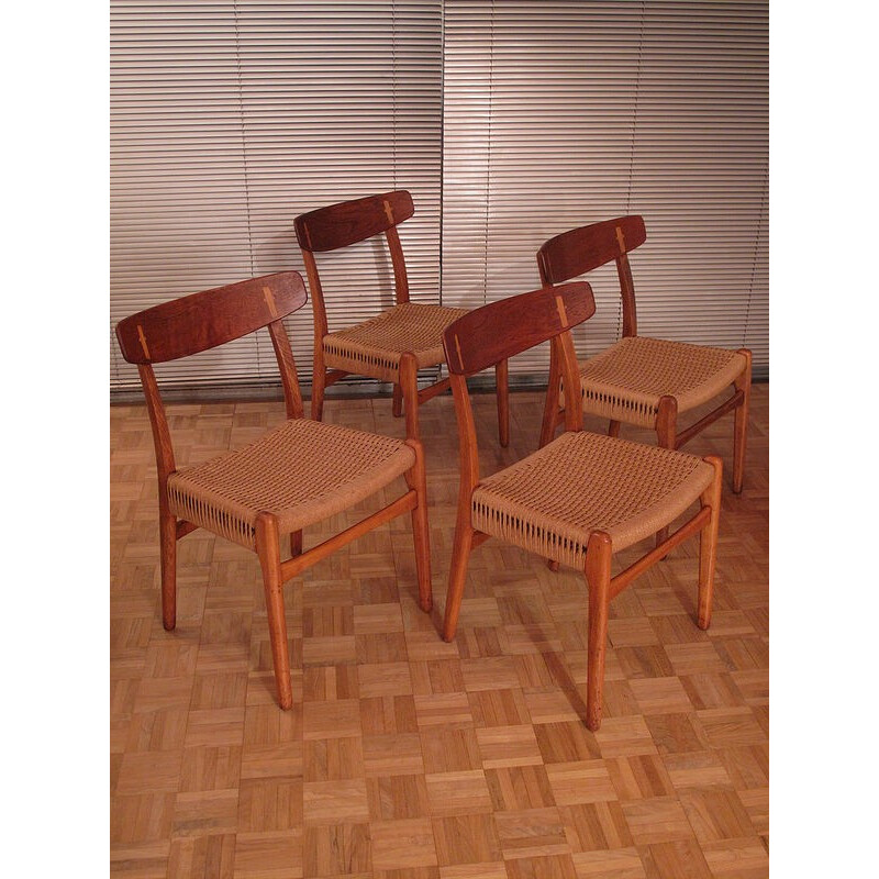 Set of 4 Hans Wegner CH-23 chairs - 1950s