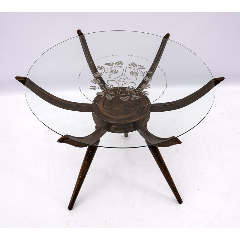 Vintage "Ragno" coffee table by Carlo De Carli, Italy 1950