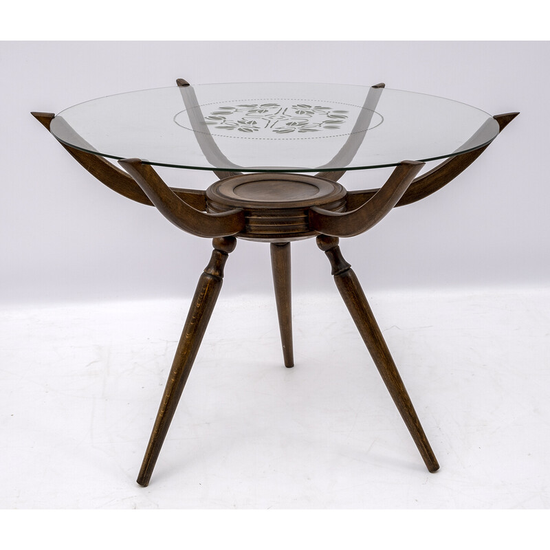 Vintage "Ragno" coffee table by Carlo De Carli, Italy 1950