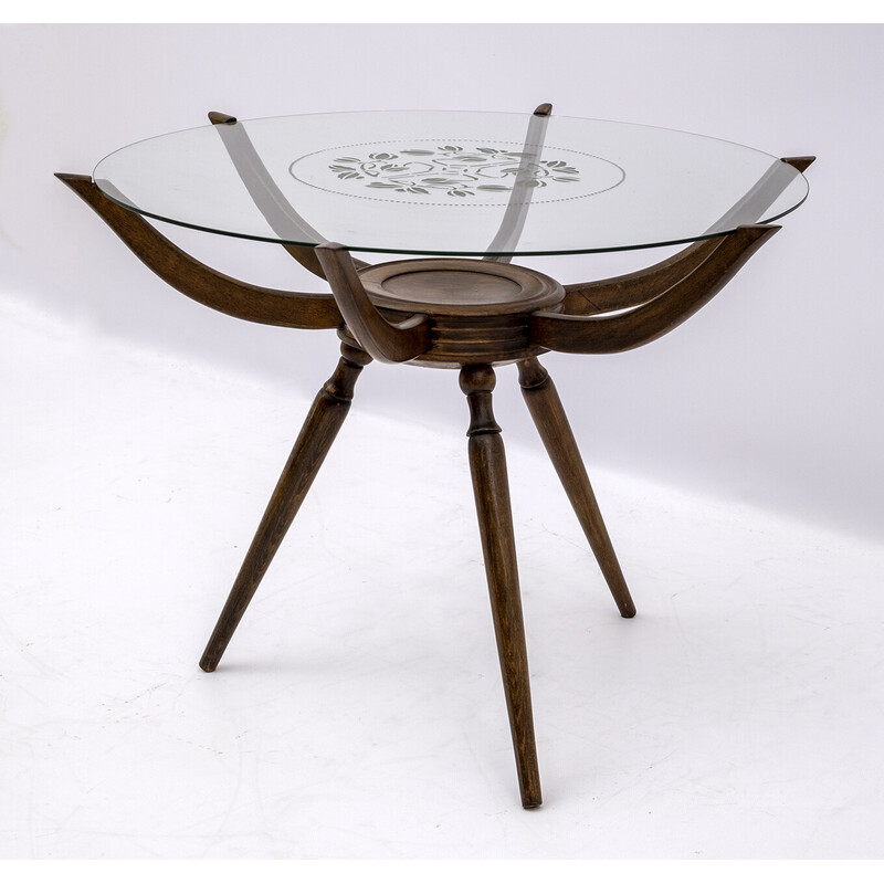 Vintage "Ragno" coffee table by Carlo De Carli, Italy 1950