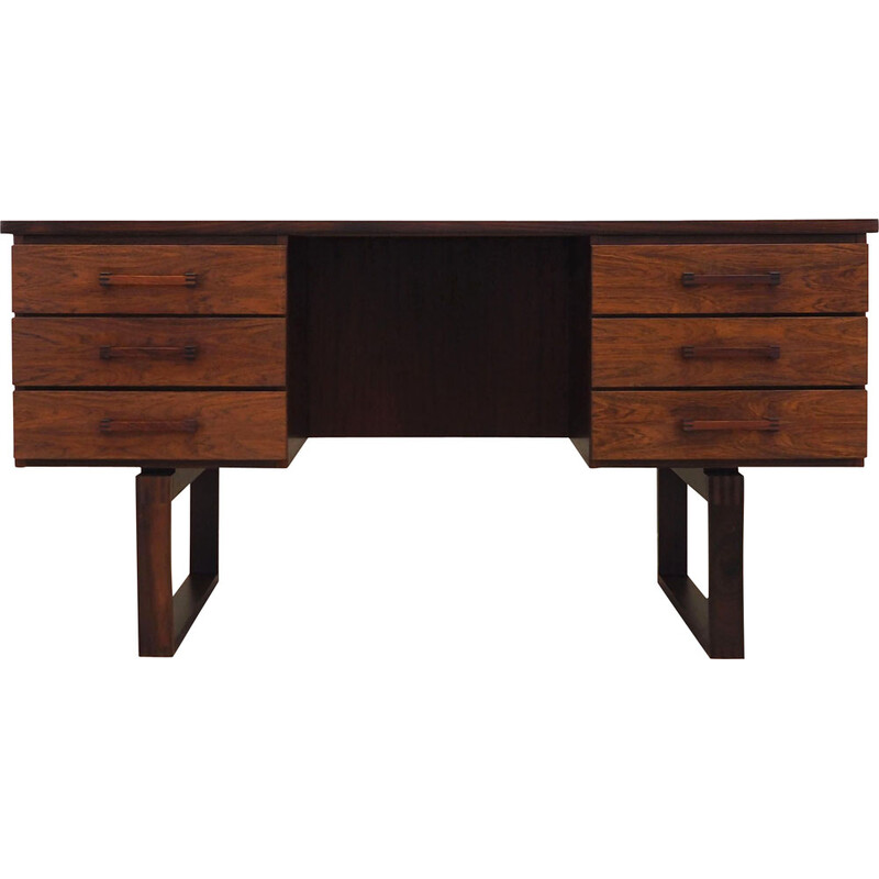 Vintage rosewood desk by Torben Valeur and Henning Jensen, Denmark 1960