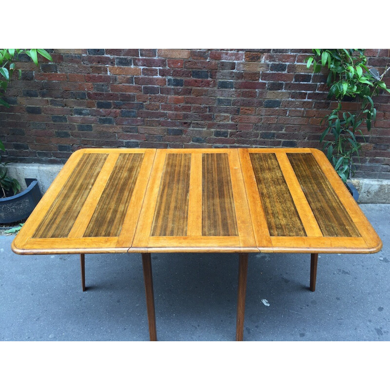 Dining table in wood 2 extensions - 1950s