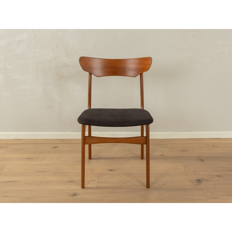 Set of 5 vintage teak chairs by Schiønning and Elgaard for Randers Møbelfabrik, Denmark 1960