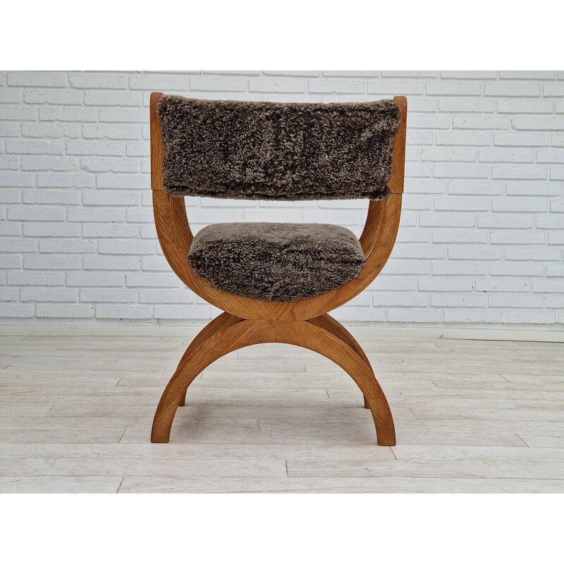 Vintage Kurul oak lounge chair by Henning Kjærnulf for Eg Kvalitetsmøbler, 1960