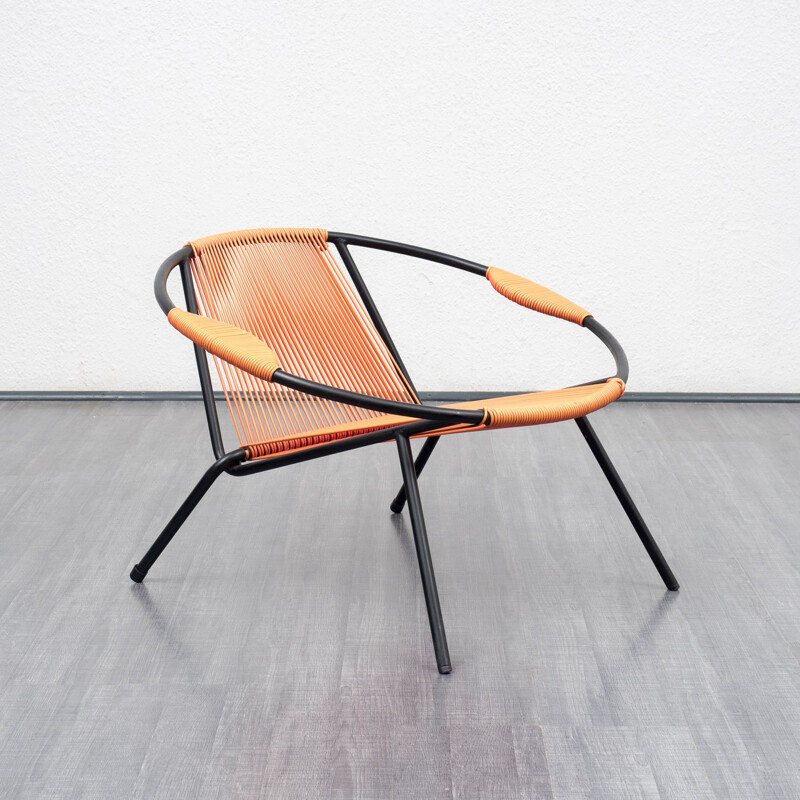 Fauteuil de jardin spaghetti bicolore - 1950