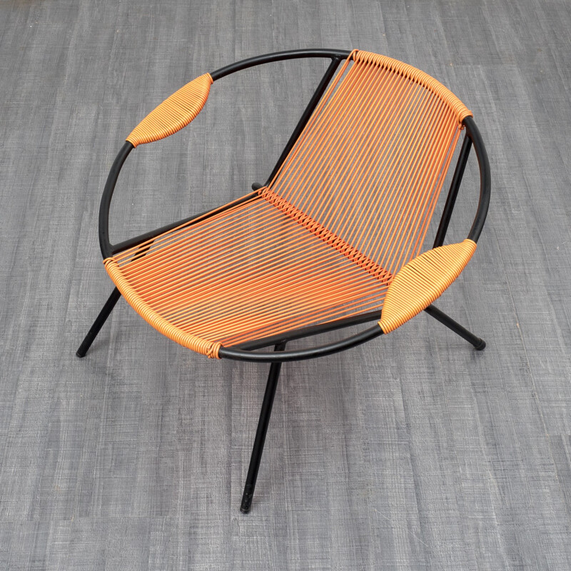 Garden bicoloured spaghetti chair - 1950s