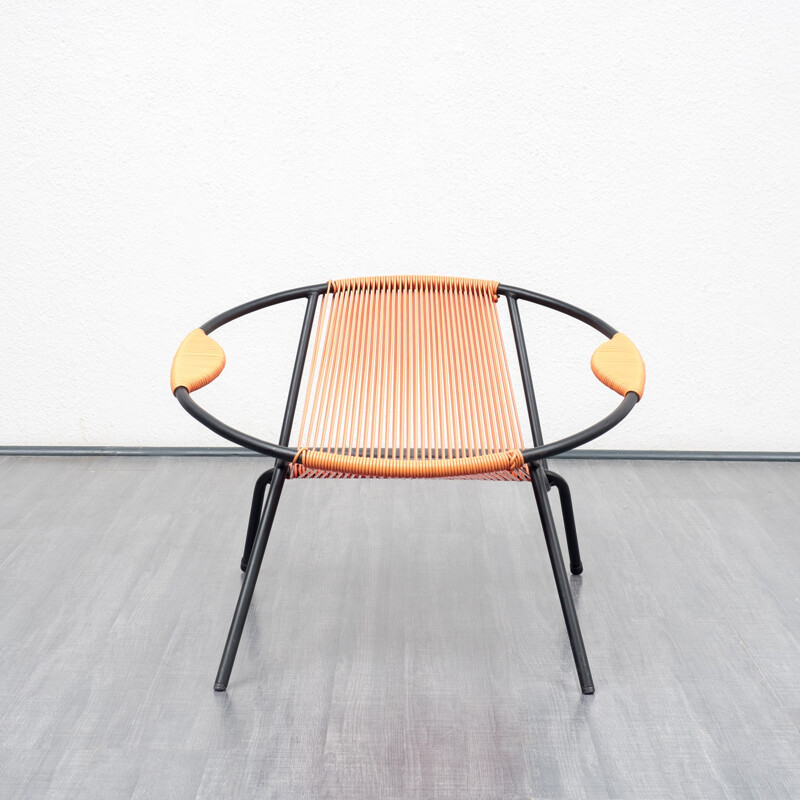 Garden bicoloured spaghetti chair - 1950s