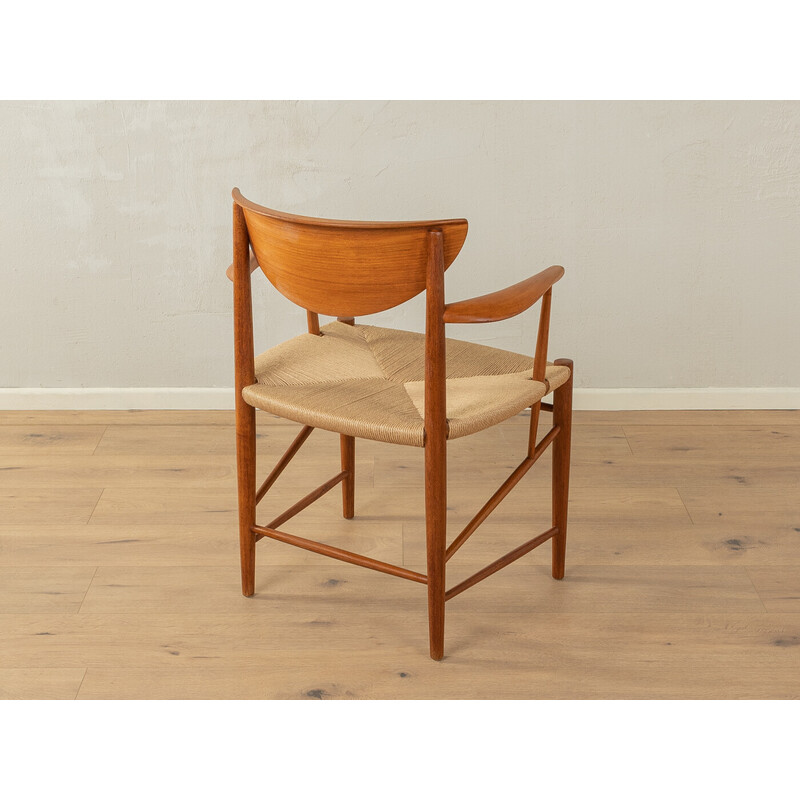 Vintage teak armchair by Peter Hvidt and Orla Mølgaard-Nielsen for Søborg Møbelfabrik, Denmark 1950