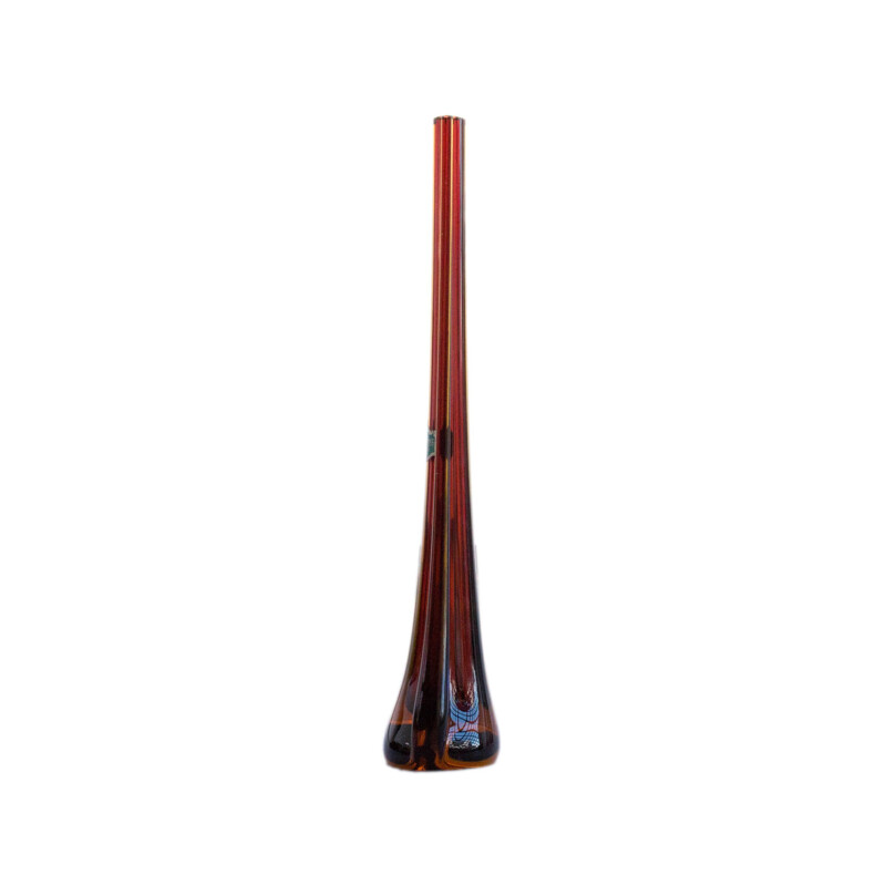 "Teardrop" brown vase in glass - 1960s