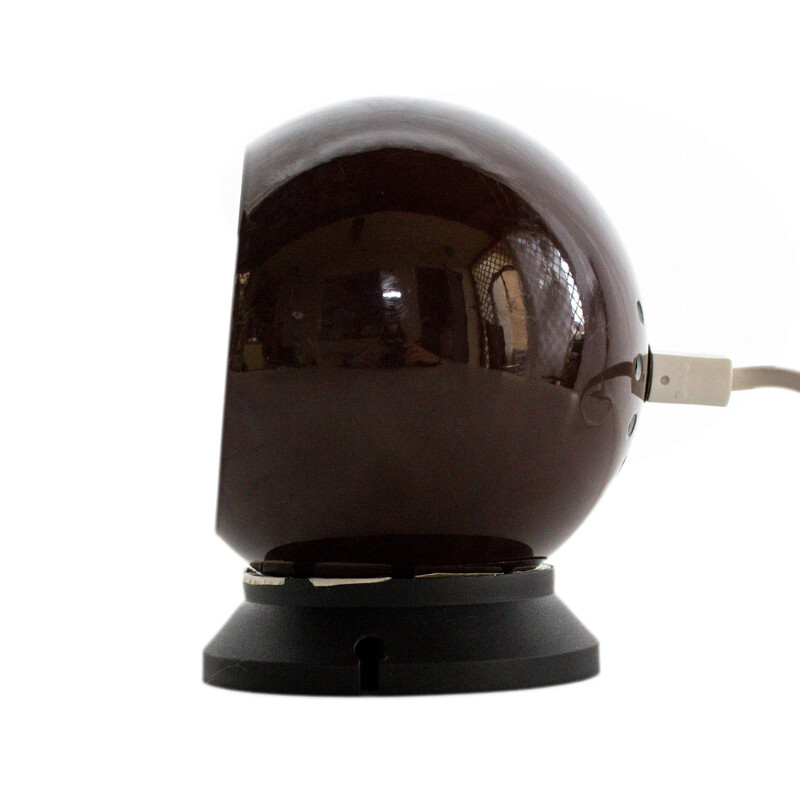 Magnetic ball brown wall lamp in metal by Benny Frandsen - 1960s