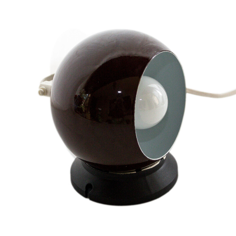 Candeeiro de parede de metal castanho vintage por Benny Frandsen, 1960